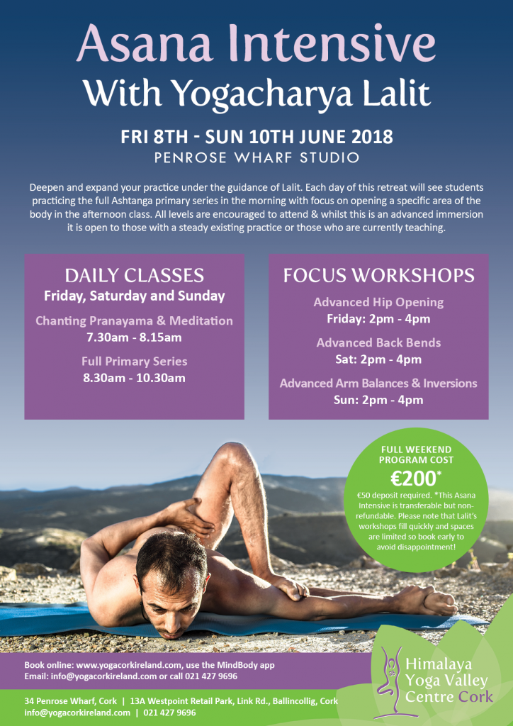 Sign Up For Lalits Asana Intensive Weekend Himalaya Yoga Valley Cork Ballincollig Yogacity 9189