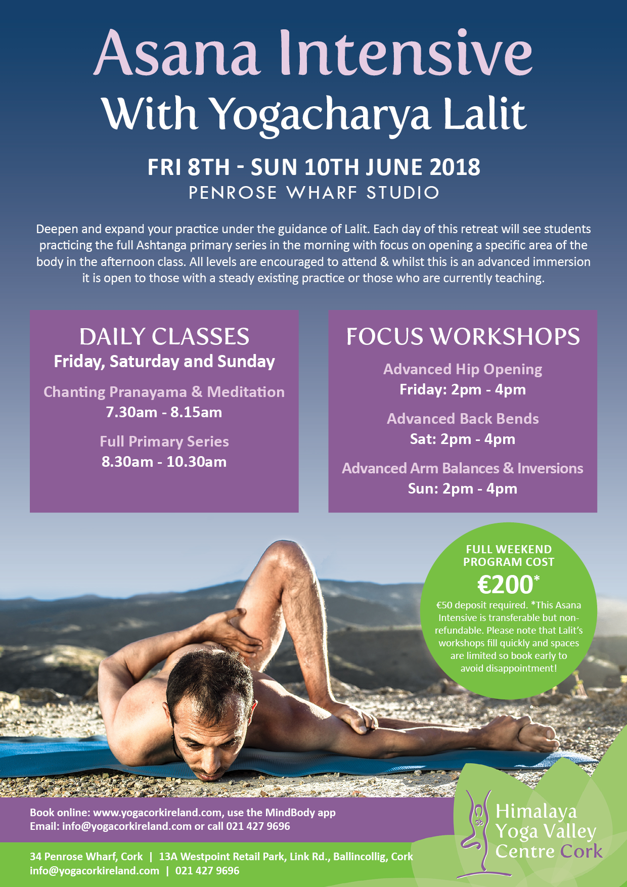 Sign up for Lalit's Asana Intensive Weekend - Himalaya Yoga Valley