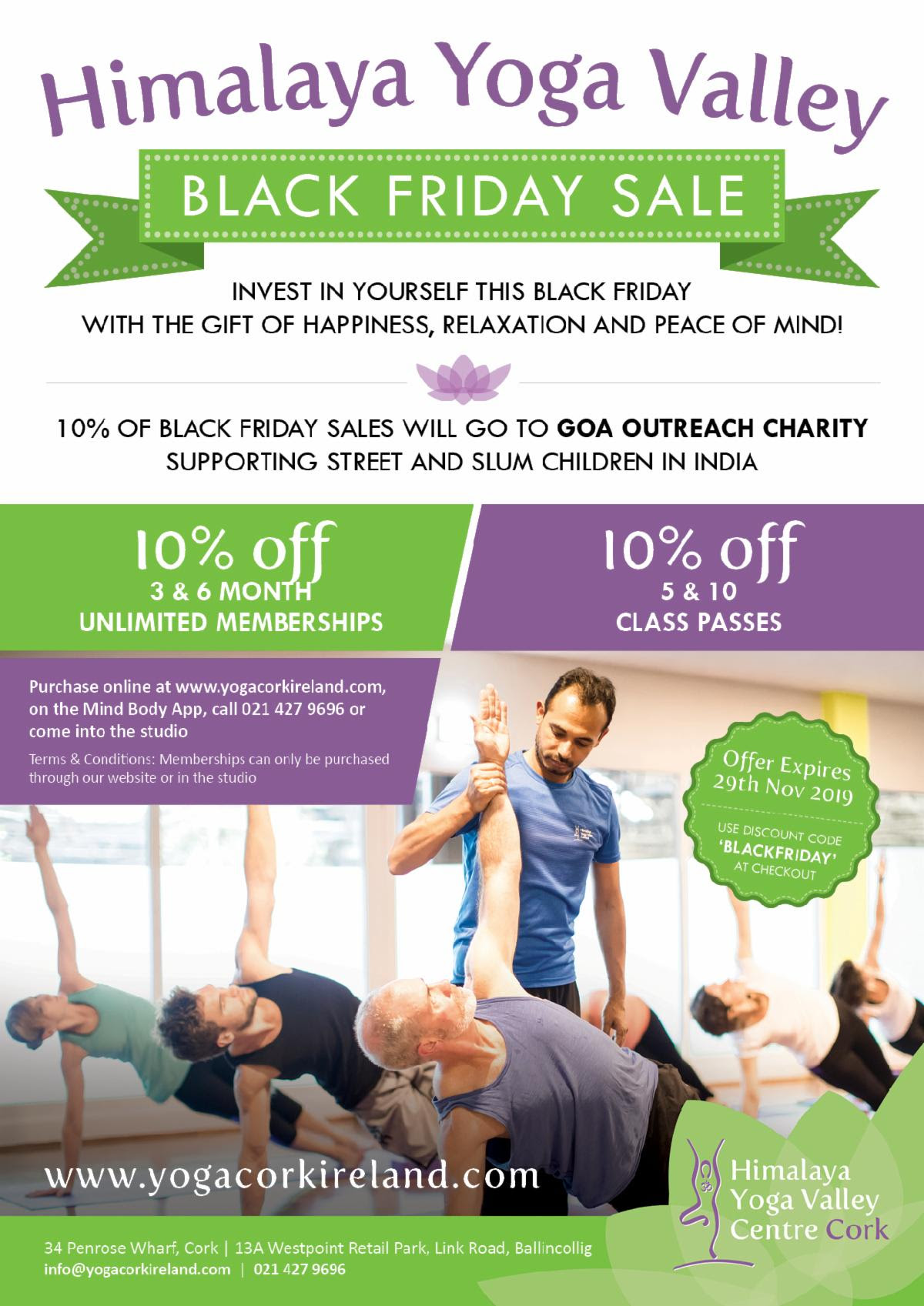 Light Up Black Friday With Yoga! - Himalaya Yoga Valley Cork
