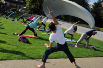 Stretching it out for Cork Simon Community at Yoga in the Park 2017